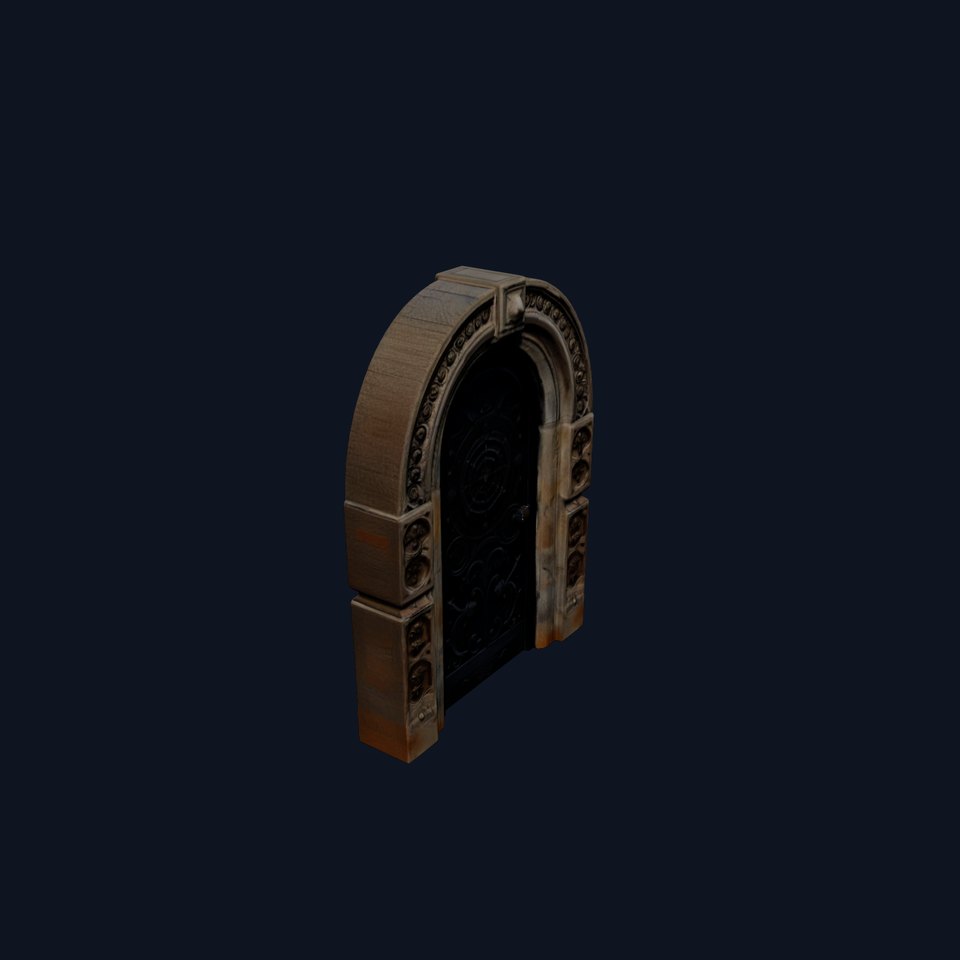 Gothic Arched Door Model Pack
